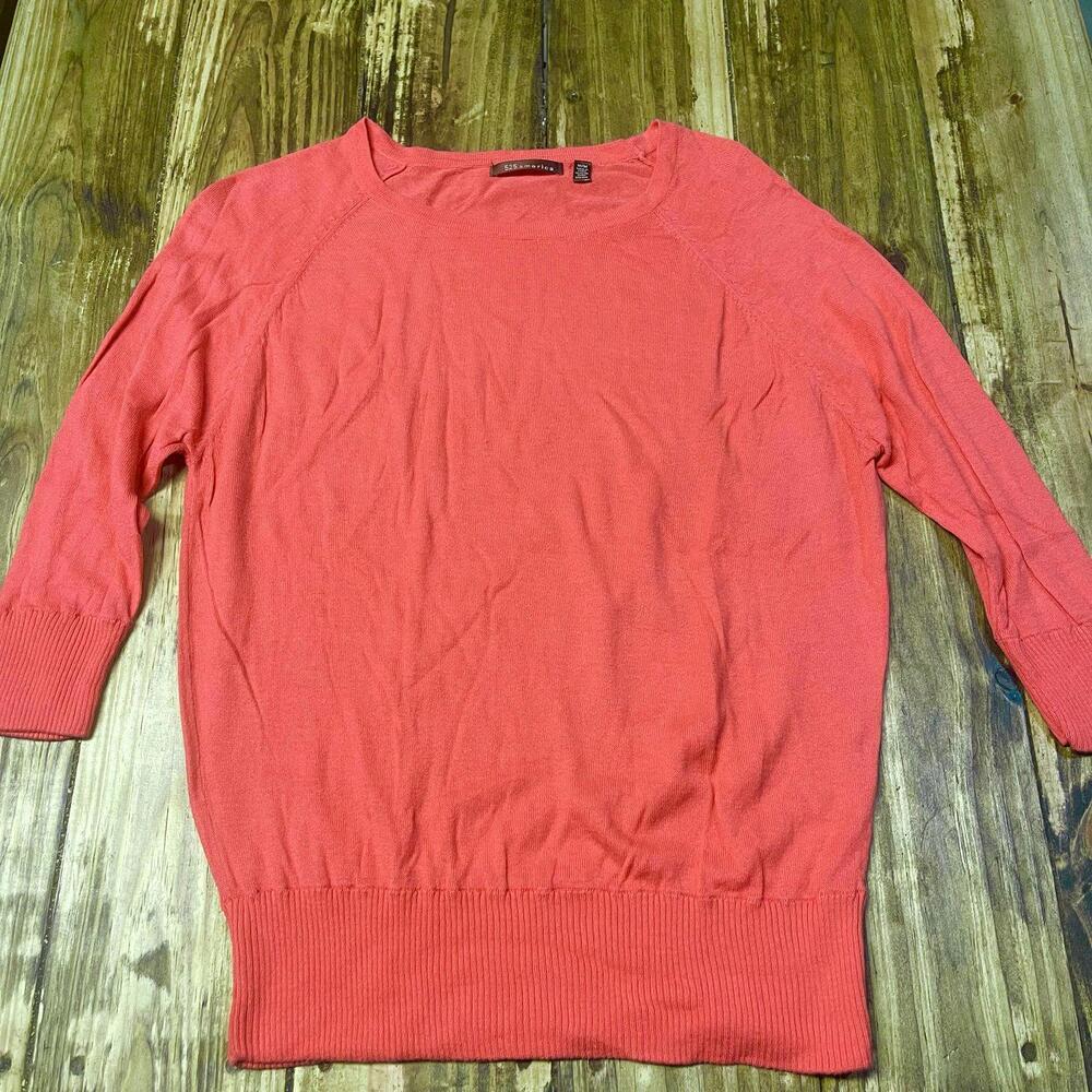 525 America Coral 3/4 Sleeve Lightweight Sweater Women’s Medium
